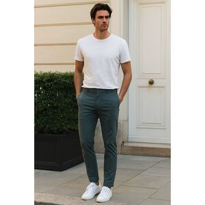 L'ESTRANGE London Green Chino Pants Trousers  Mens Size Large